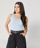 Blue Rib Cami Top