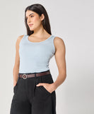 Blue Rib Cami Top