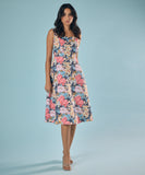 Floral Printed Sweet Heart Princessline Dress