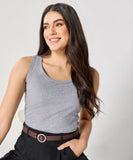 Light Grey Rib Cami Top