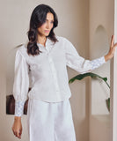 Embroidered Linen Shirt With A Cuff