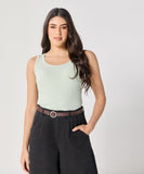 Light Green Rib Cami Top