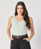 Light Green Rib Cami Top