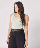 Light Green Rib Cami Top