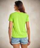 Electric Green Crew Neck T Shirt