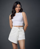 Off White Denim Skort