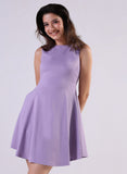 Short Lavender Ponte Mini Dress