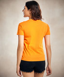 Orange Crew Neck T Shirt
