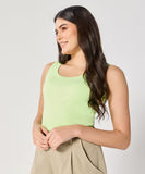 Green Rib Cami Top