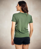 Forest Green Crew Neck T Shirt