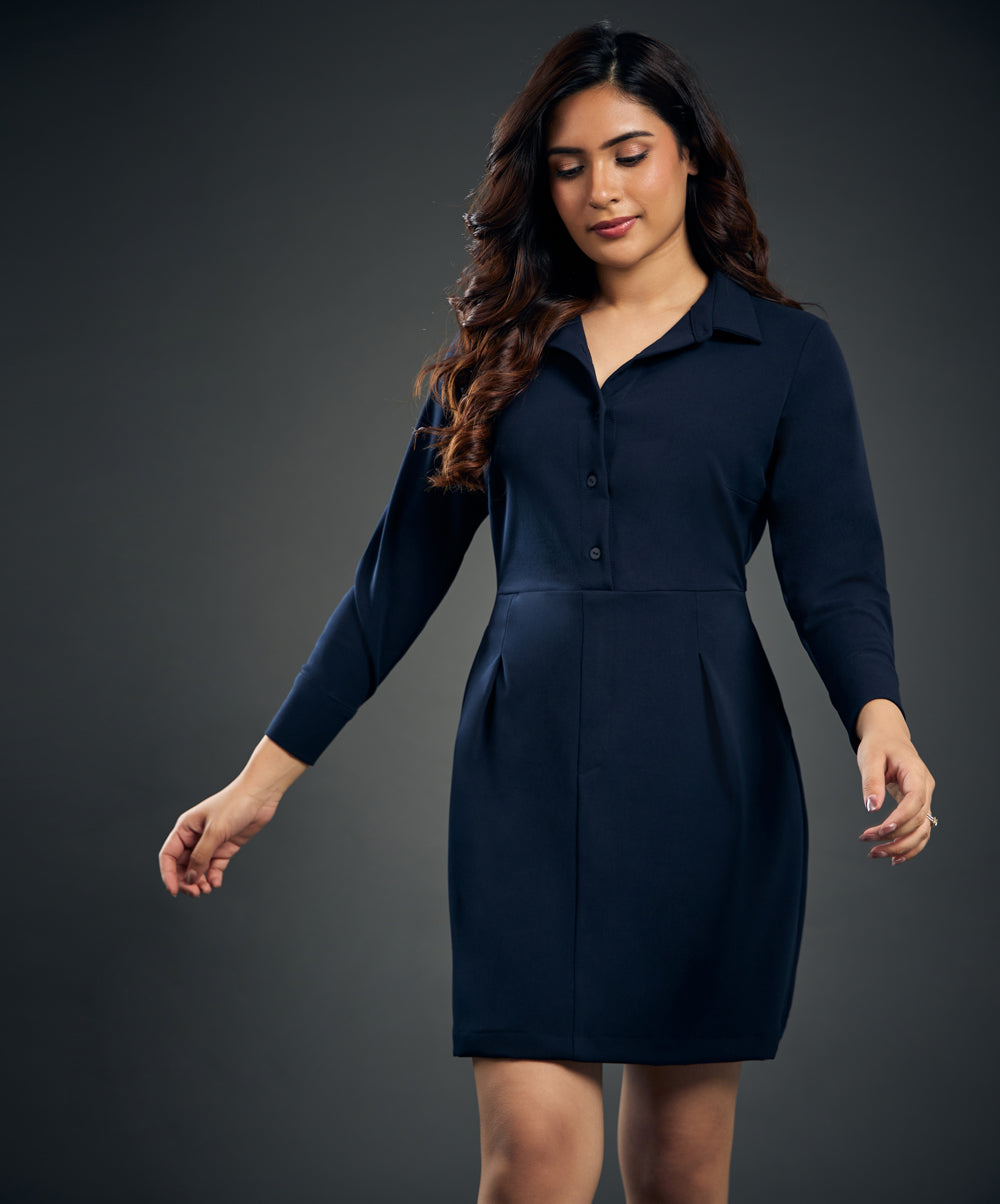 Front Dart Detailed Shirt Dress