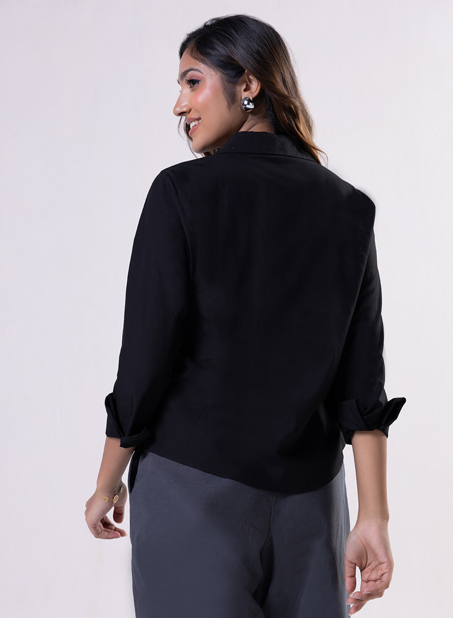 Floral Embroidered Shirt Top