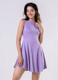Short Lavender Ponte Mini Dress