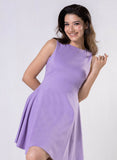 Short Lavender Ponte Mini Dress