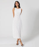 Sleeveless Empire Cut Aline Cotton Dress