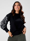 Long Sleeve Embroidered Top