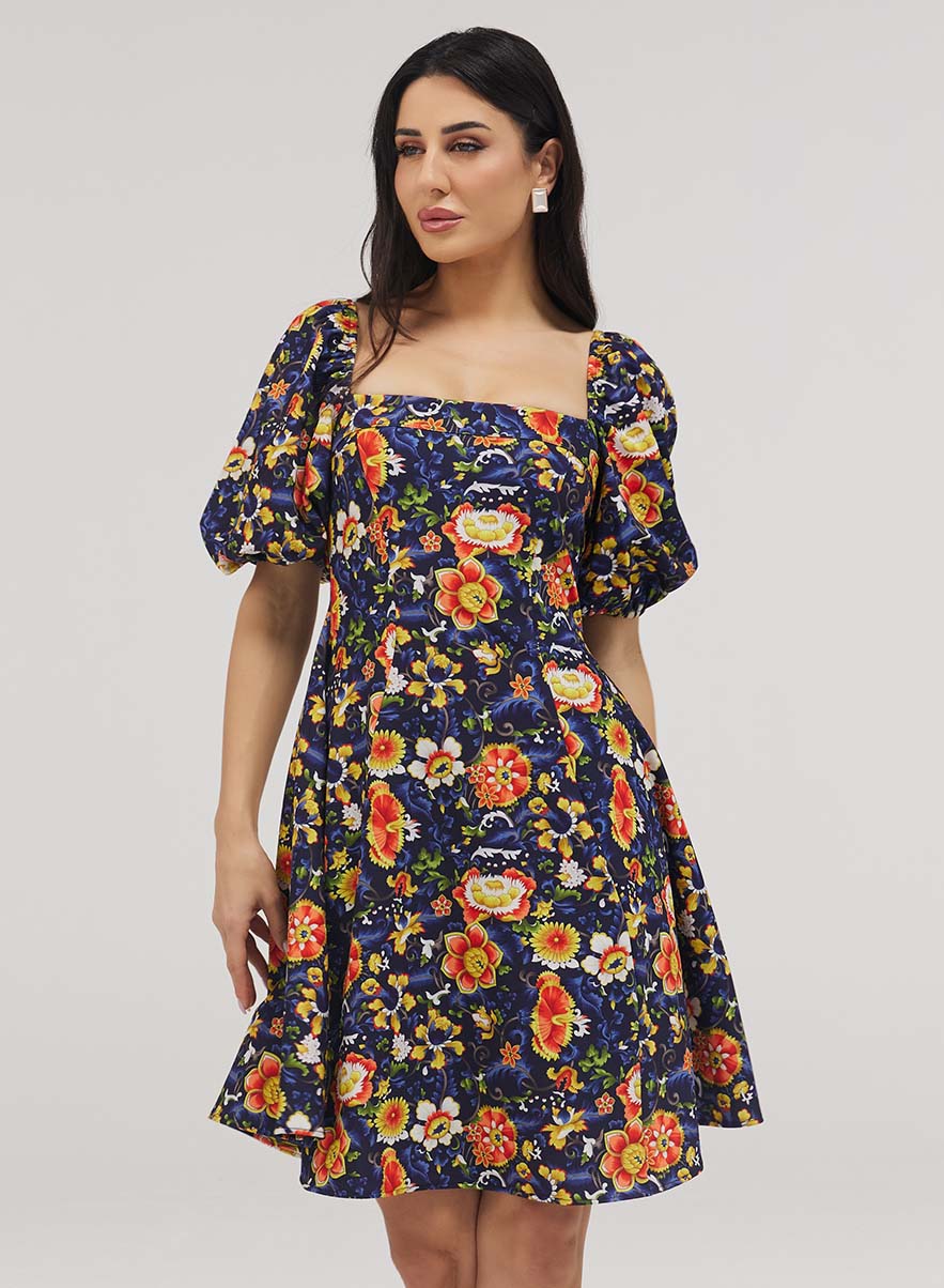 Square Neck Skater Dress
