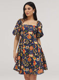 Square Neck Skater Dress
