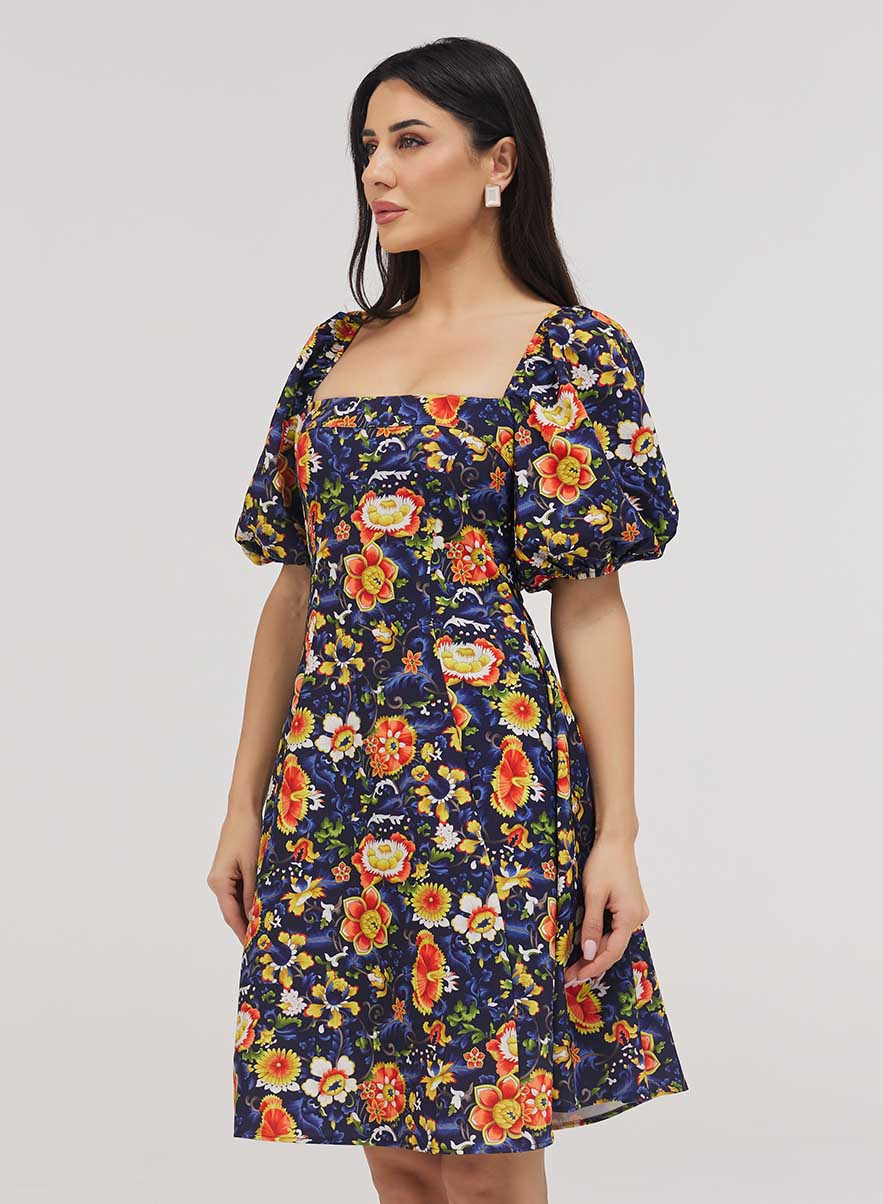 Square Neck Skater Dress
