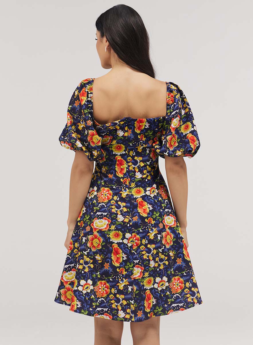 Square Neck Skater Dress
