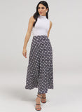 Printed Satin Skirt
