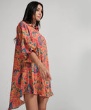 Puffed Sleeve Classic Collared Shirt Dress