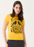 Bird Printed Crew Neck T-shirt