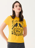 Bird Printed Crew Neck T-shirt