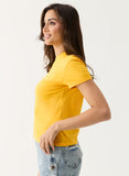 Yellow Sleeve Turn Up T-shirt