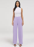 Lavender Flared Leg Formal Pant