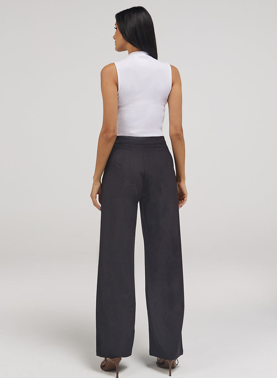 Flared Leg Formal Pant - Grey