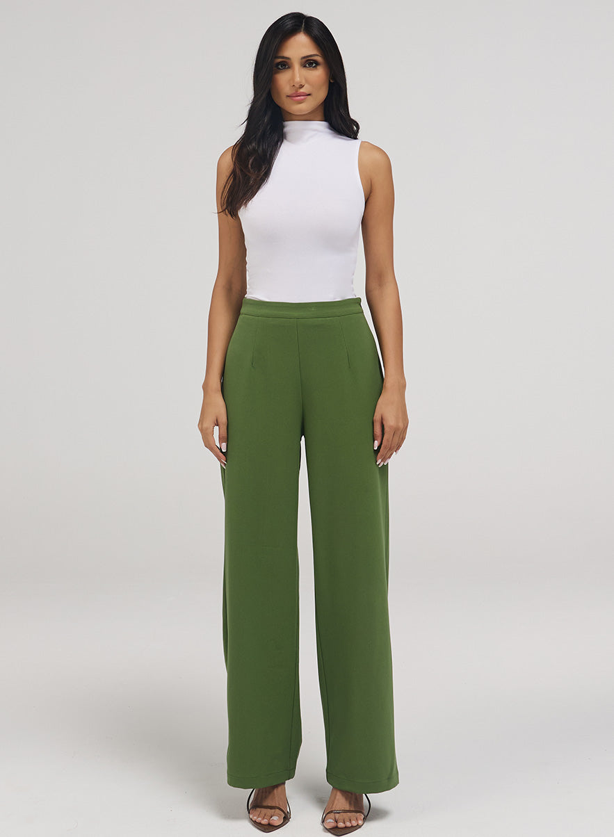 Vineyard Green Flared Formal Pant