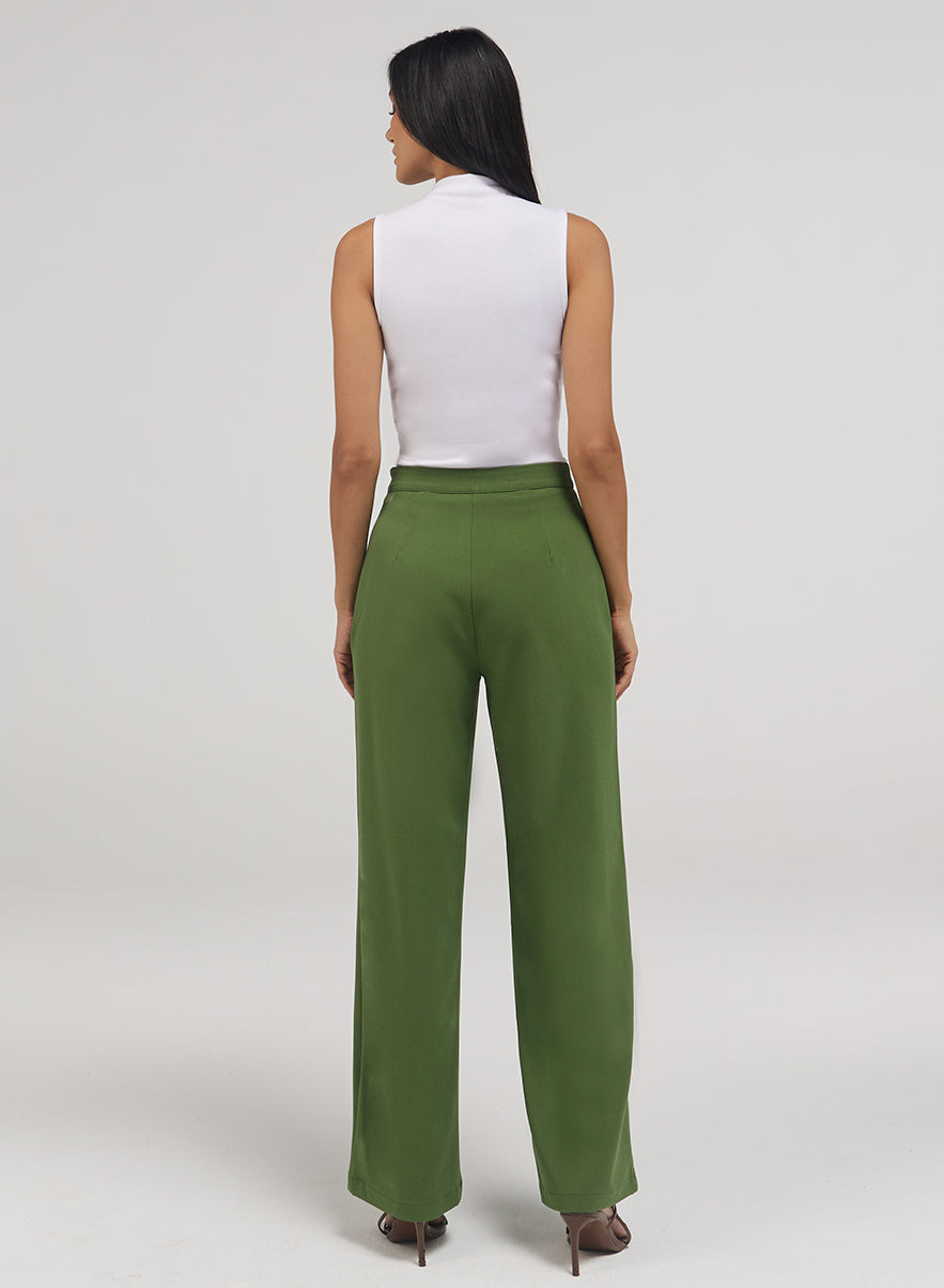 Vineyard Green Flared Formal Pant