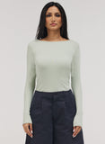 Rib Long Sleeve Top - Baby Green
