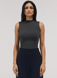 Rib Skinny Top - Dark Grey
