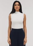 Rib Skinny Top - White
