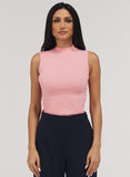 Rib Skinny Top - Peach Pink
