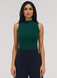 Rib Skinny Top - Dark Green
