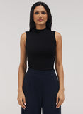 Rib Skinny Top - Black
