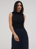 Rib Skinny Top - Black
