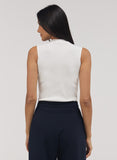Rib Skinny Top - White