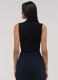 Rib Skinny Top - Black