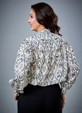 Front Tie Printed Top