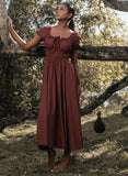 College Style Short Sleeve Cotton Dress
