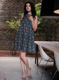 Printed Sleeveless Cotton Midi Dress