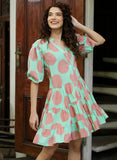 Large Polka Dotted Mini Dress
