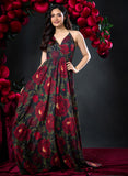 Deep V Neck Strappy Summer Dress