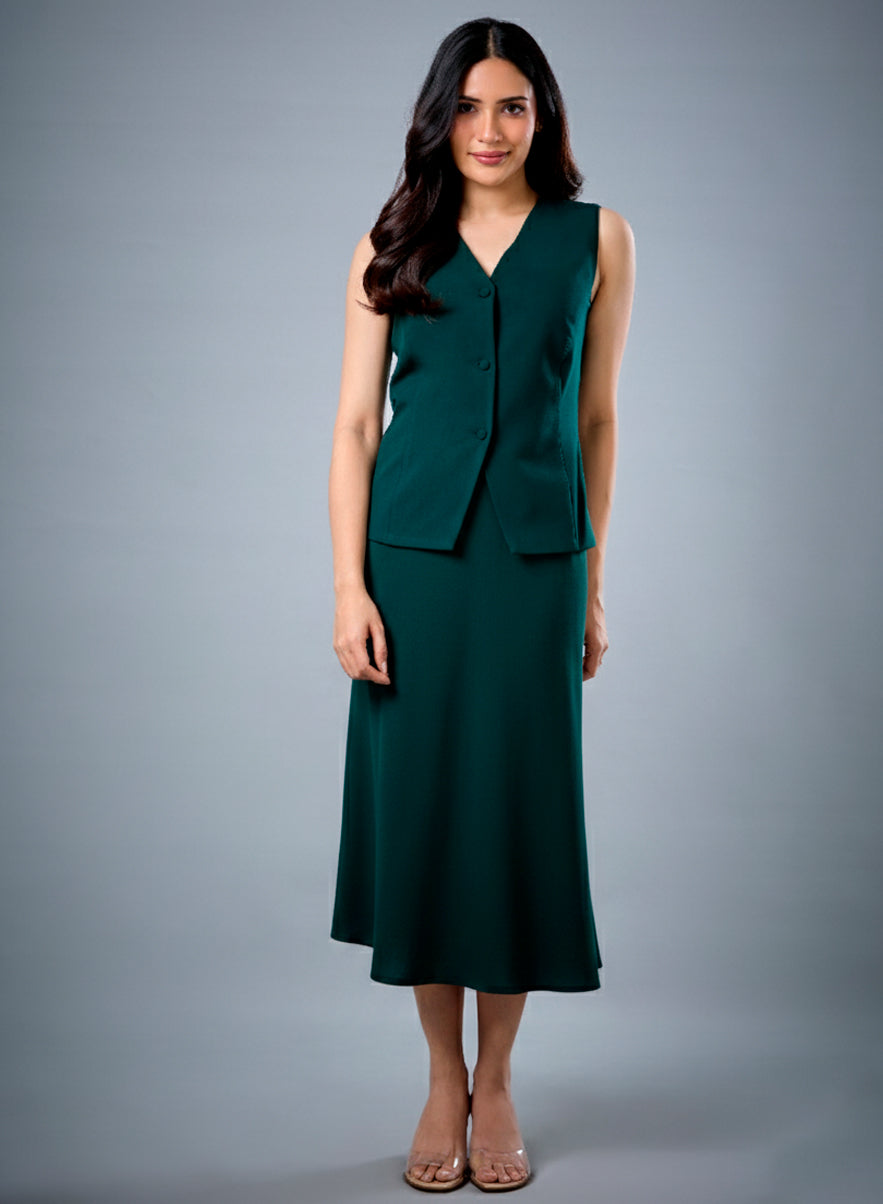 Formal Green Waistcoat