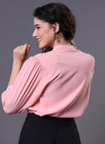 Classic Plain Pink Chiffon Top