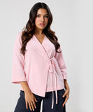 Wrap Around Vneck Cotton Top